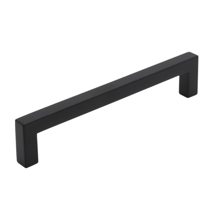 Wide Square Cabinet Knob Black 10 Pack 1 Inch Kitchen Drawer Pull